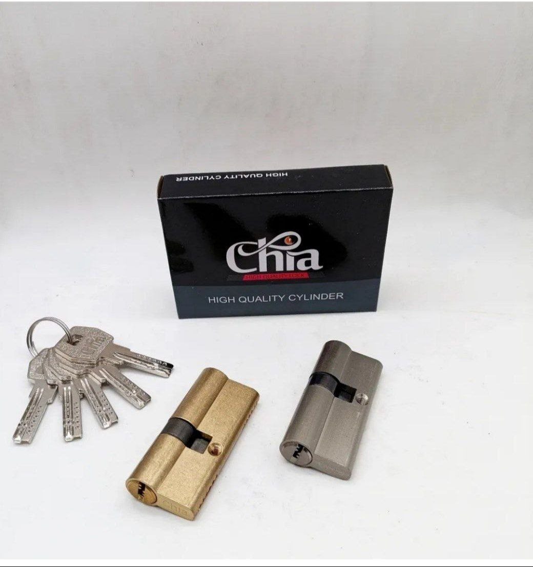  سیلندرکامپیوتری تمام برنج Chia دارای۵ کلید کامپیوتری آهنی داری پین ضد دریل از کلیه برندهای بازار سن