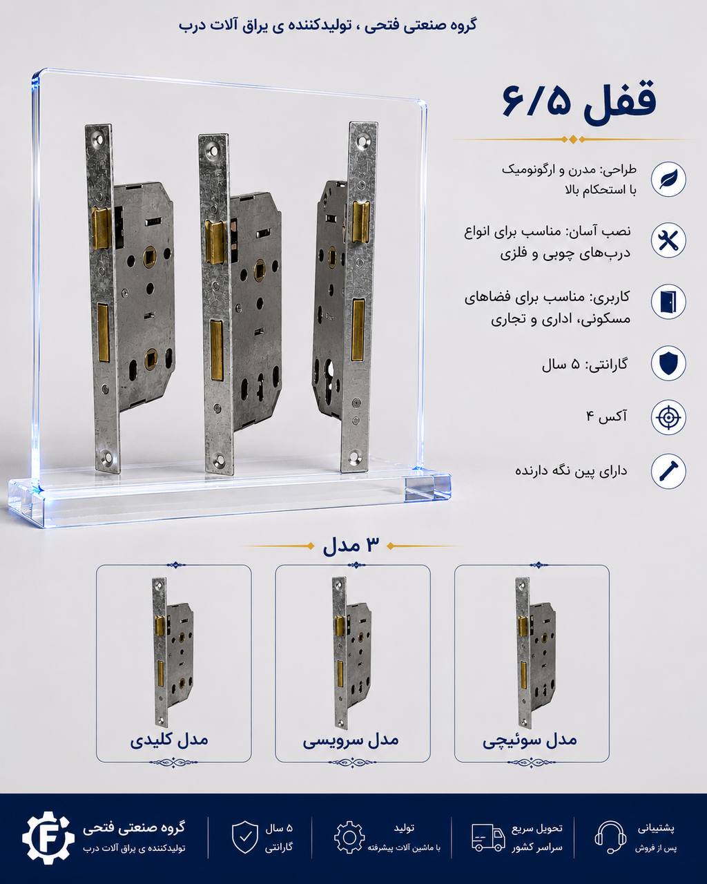 قفل ۶/۵فونتی 