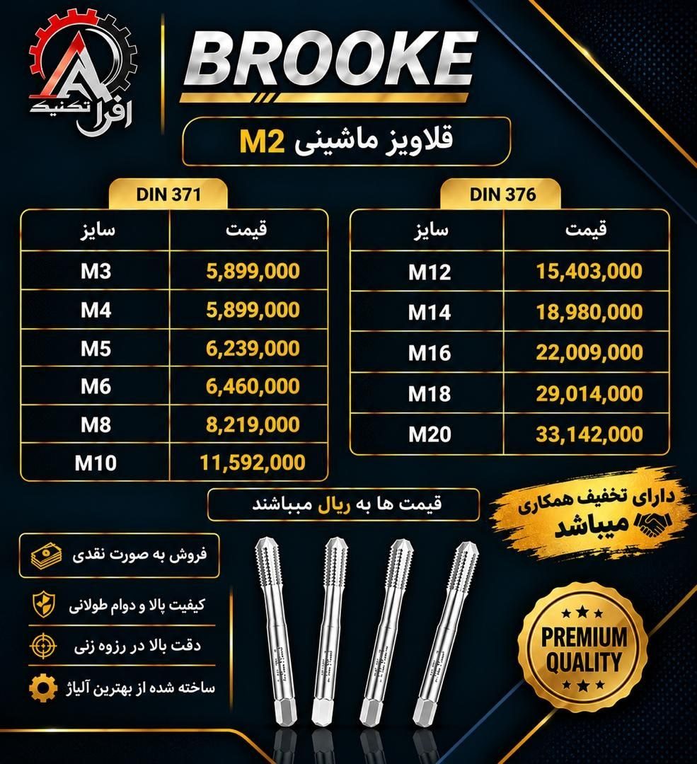 قلاویز ماشینی بروک 