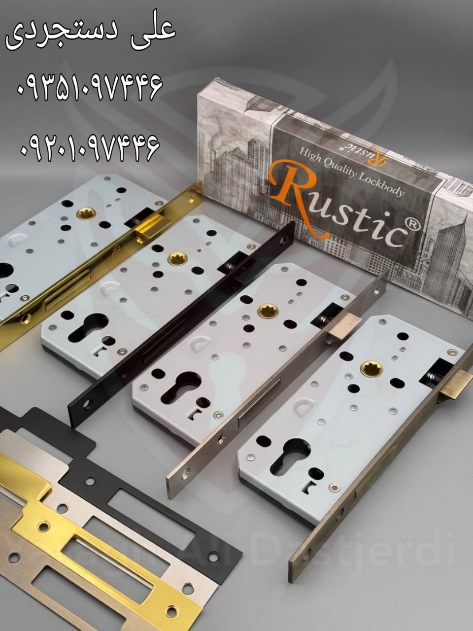 قفل فاصله ۴۵ روستیک RUSTIC دارای رنگ بندی کارتن ۳۰ عدد