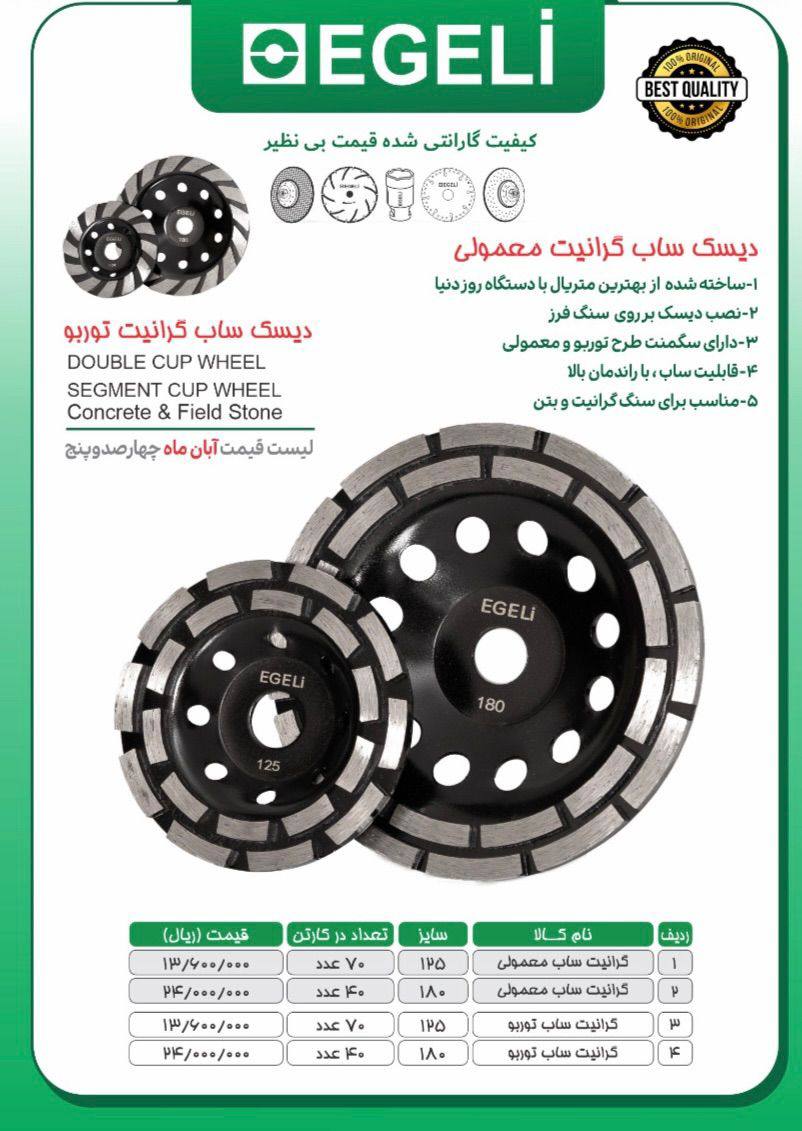 لیست قیمت آبان ماه بتن ساب اگلی